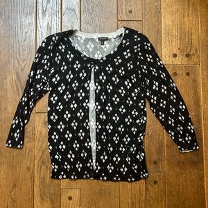 Black and white Talbots sweater size S